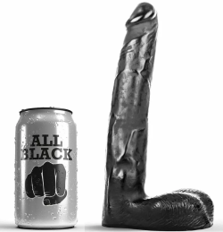 Imagen de ALL BLACK DILDO REALISTICO 21CM