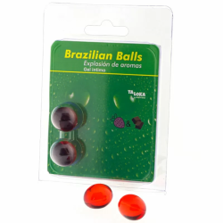 Imagen de TALOKA - BRAZILIAN BALLS GEL ÍNTIMO FRESA & CHOCOLATE 2 BOLAS