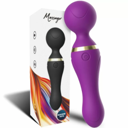 Imagen de FREEZA MASAJEADOR & VIBRADOR CABEZA FLEXIBLE VIOLETA