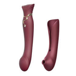 Imagen de ZOLO QUEEN SET PULSE WAVE CLIT STIM ROJO