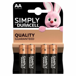 Imagen de DURACELL BASIC PILA ALCALINA AA LR6 BLISTER*4