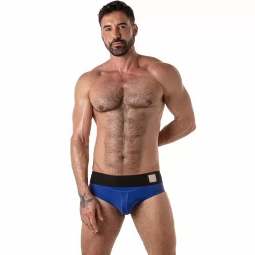 LOCKER GEAR - WIDE WAISTBAND JOCK BRIEF AZUL M