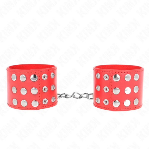 MUÑEQUERAS CON CIERRE A PRESIÓN AJUSTABLE ROJO 1924 CM X 5.5 CM