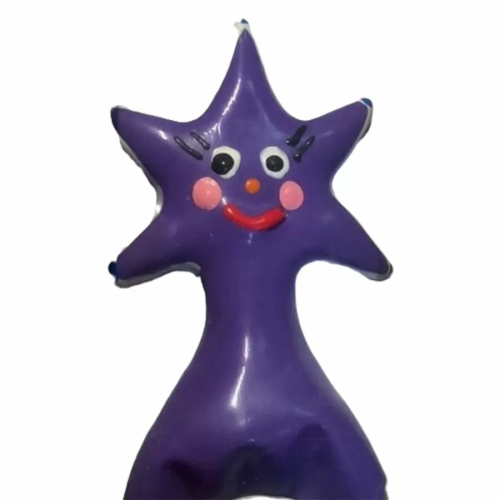 CONDOMERIE PRESERVATIVO DECORATIVO PINTADO A MANO ESTRELLA FELIZ