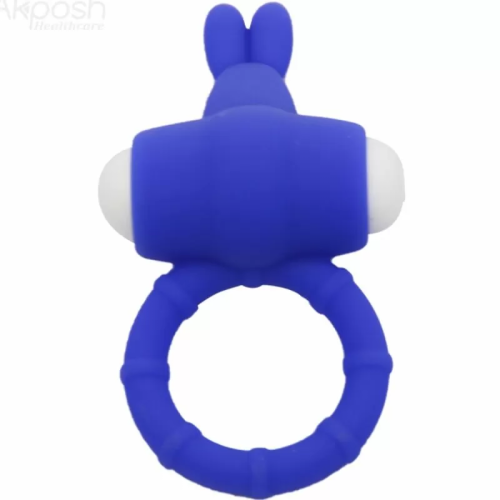 MS BUNNY ANILLO VIBRADOR SILICONA AZUL