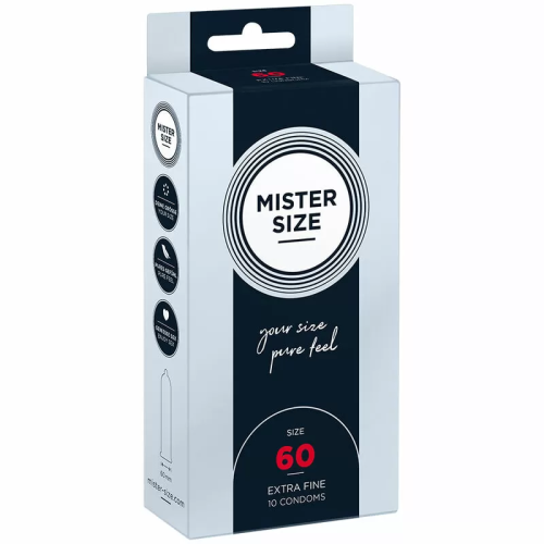 MISTER SIZE  PRESERVATIVOS TALLA XL 60 MM (10 UNIDADES)