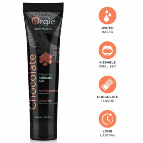 ORGIE - LUBE TUBE CHOCOLATE GEL ÍNTIMO BESABLE BASE AGUA 100 ML
