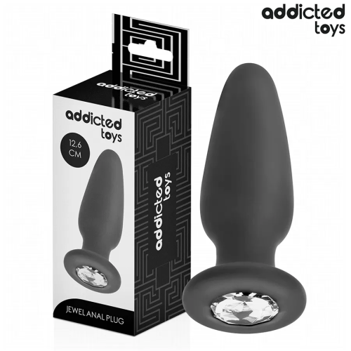 ADDICTED TOYS  PLUG ANAL CON JOYA SILICONA TALLA L 12,6 CM