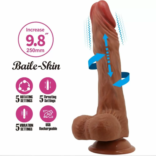 CALISTO DILDO REALÍSTICO 25 CM NATURAL