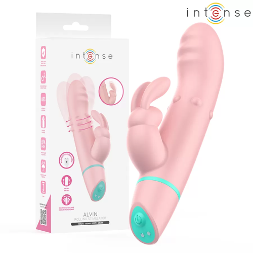 ALVIN ESTIMULADOR RABBIT & VIBRADOR ROLLING + OSCILANTE