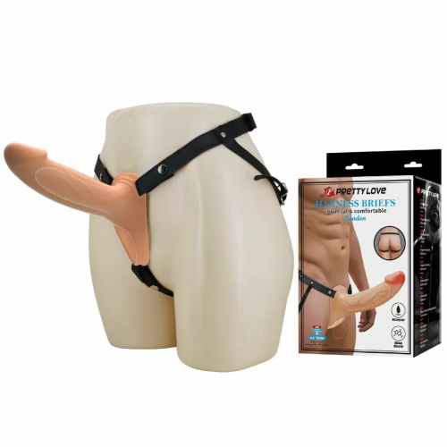 PRETTY LOVE - LANDON STRAP-ON CON VIBRACIÓN CLARO