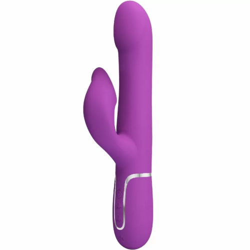 PRETTY LOVE  VIBRADOR & ESTIMULADOR MULTIFUNCIÓN 4 EN 1 MORADO