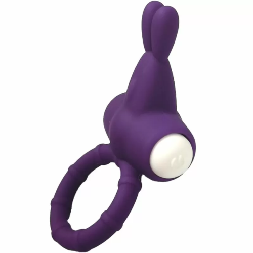 MS BUNNY ANILLO VIBRADOR SILICONA MORADO