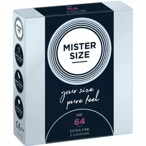 MISTER SIZE  PRESERVATIVOS TALLA XXL 64 MM (3 UNIDADES)