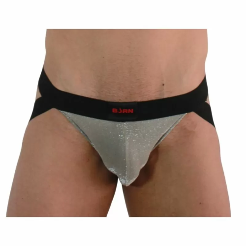 BURN 001 JOCK BRILLANTE BEIGE / NEGRO XL