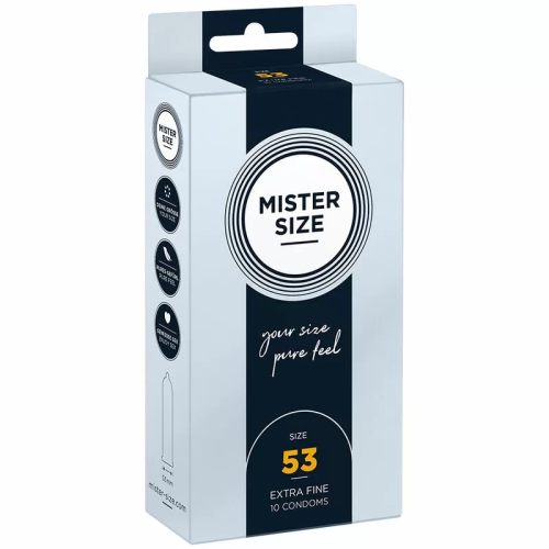 MISTER SIZE  PRESERVATIVOS TALLA M 53 MM (10 UNIDADES)