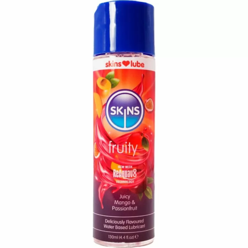 SKINS FRUITY LUBRICANTE BASE DE AGUA MANGO & FRUTA PASIÓN 130 ML