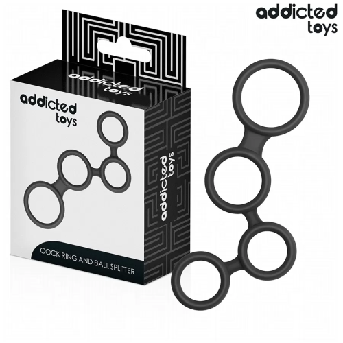 ADDICTED TOYS ANILLO PARA EL PENE CON DIVISORES PARA TESTÍCULOS