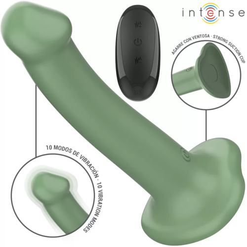 BECCA VIBRADOR CON VENTOSA 10 VIBRACIONES VERDE CONTROL REMOTO