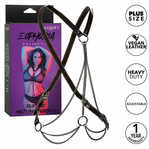 CALEXOTICS EUPHORIA ARNÉS DE MÚLTIPLES CADENAS PREMIUM TALLA PLUS