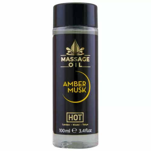 HOT  ACEITE DE MASAJE AMBER & MUSK 100 ML
