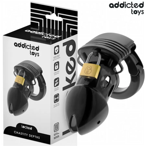 LOCKED CHASTITY DEPTHS JAULA PARA PENE 7,5 CM