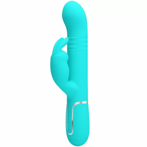 VIBRADOR COALE RABBIT PERLAS VERDE AGUA