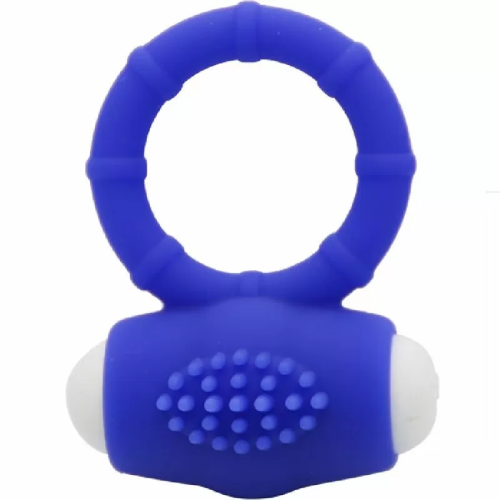 POWER O ANILLO VIBRADOR SILICONA AZUL