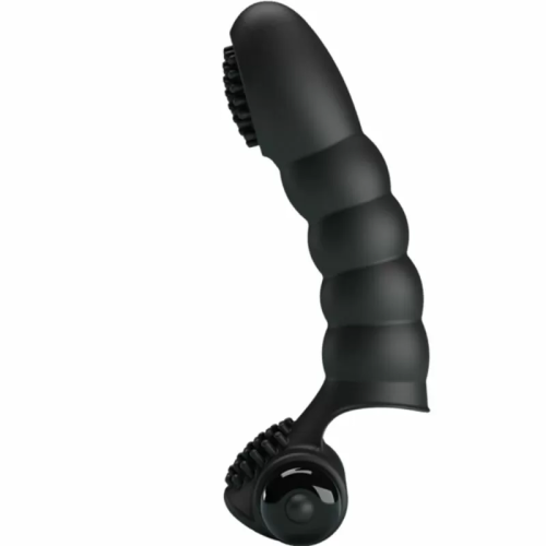 PRETTY LOVE  ALEXANDER VIBRADOR DE DEDO 10 VIBRACIONES NEGRO