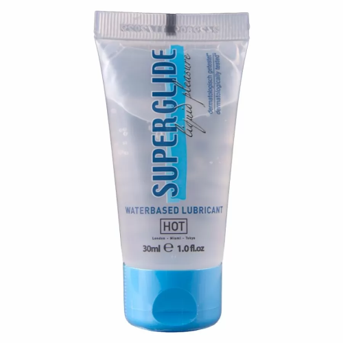 HOT  SUPERGLIDE LIQUID PLEASURE LUBRICANTE BASE AGUA 30 ML