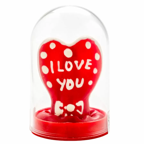 CONDOMERIE PRESERVATIVO DECORATIVO PINTADO A MANO CORAZÓN TE AMO MODELO 1