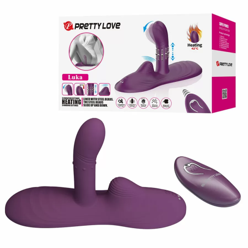 LUKA SITDOWN VIBRADOR CON EFECTO CALOR Y CONTROL REMOTO