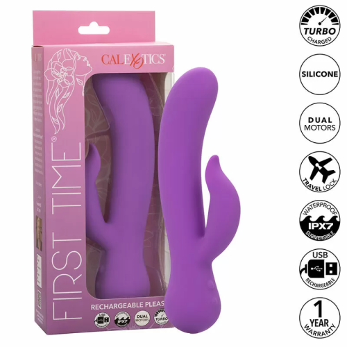 CALEXOTICS FIRST TIME VIBRADOR COMPLACIENTE RECARGABLE MORADO