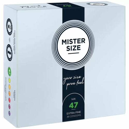 MISTER SIZE  PRESERVATIVOS TALLA XS 47 MM (36 UNIDADES)