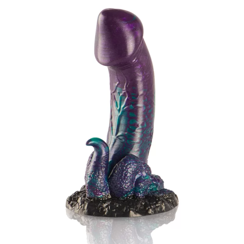 BASILISK DILDO DOBLE PLACER ESCAMOSO TAMAÑO PEQUEÑO