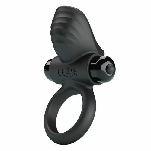 PRETTY LOVE - ANILLO VIBRADOR PARA PENE ADRIEN 10 FUNCIONES NEGRO