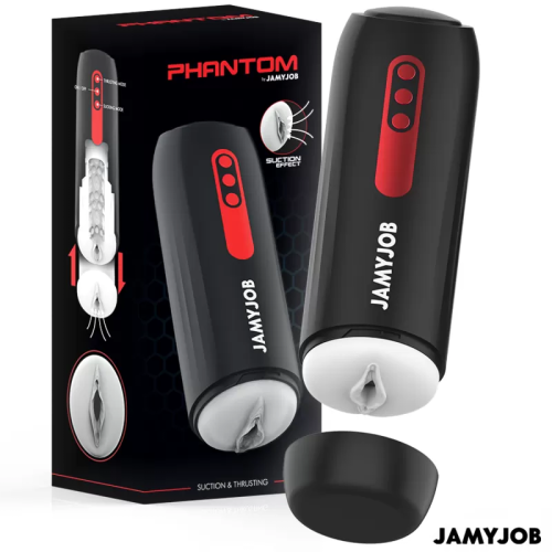 JAMYJOB PHANTOM MASTURBADOR VAGINA AUTOMÁTICO 5 MODOS SUCCIÓN Y EMPUJE