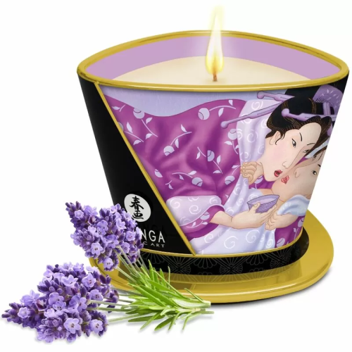 SHUNGA - VELA DE MASAJE LAVANDA 170 ML