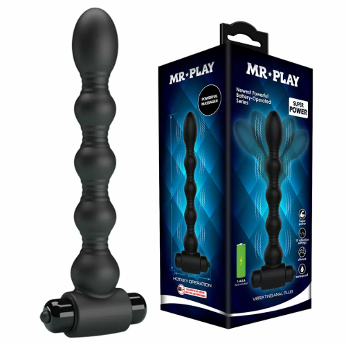 MR PLAY  MASAJEADOR PLUG ANAL CON VIBRACIÓN