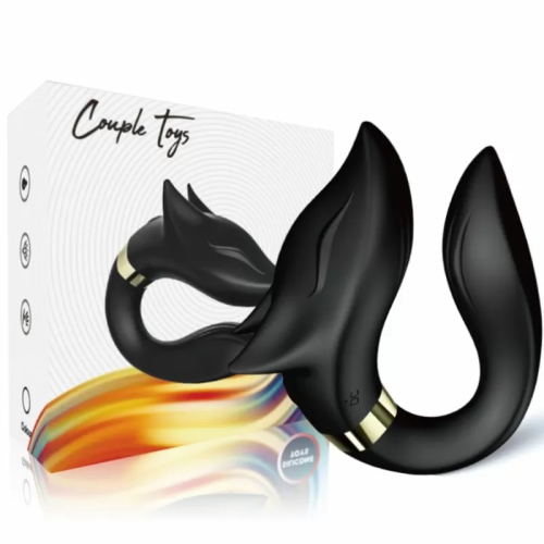 FOX VIBRADOR PAREJAS CONTROL REMOTO NEGRO