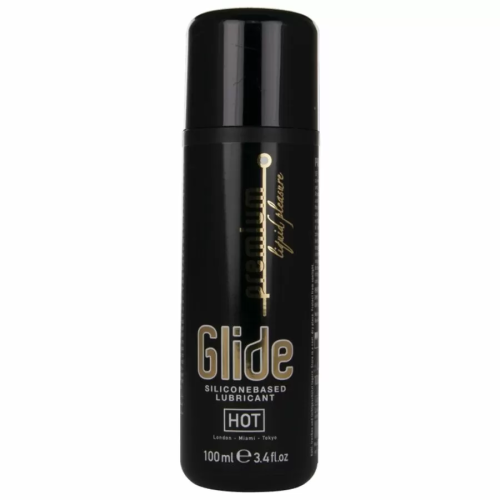 HOT  PREMIUM SILICONE GLIDE LUBRICANTE BASE SILICONA 100 ML