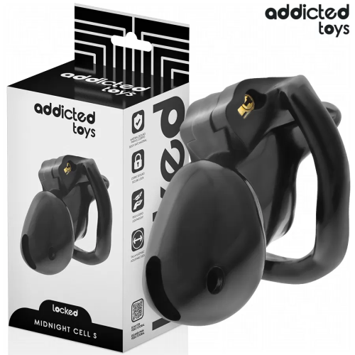 ADDICTED TOYS LOCKED MINDNIGHT CELL JAULA PARA PENE TALLA S 4.8 CM