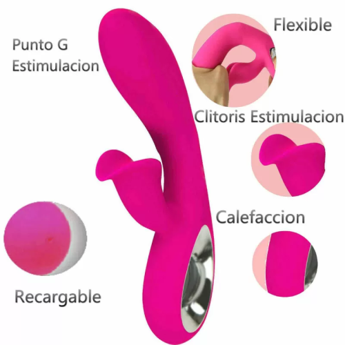 DARO VIBRADOR & ESTIMULADOR PULL RING FUCSIA