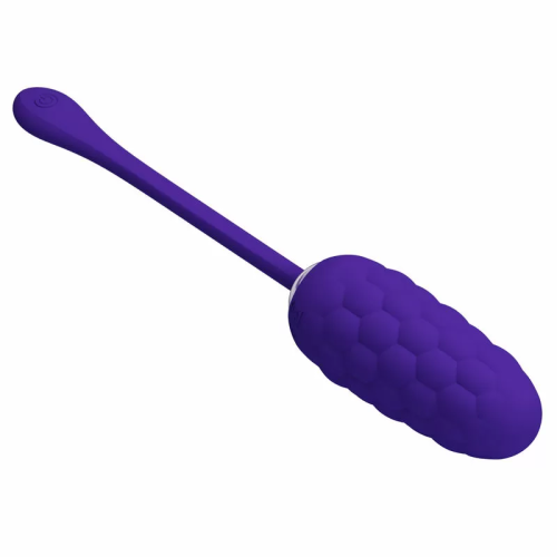 HUEVO VIBRADOR CON TEXTURA MARINA RECARGABLE LILA