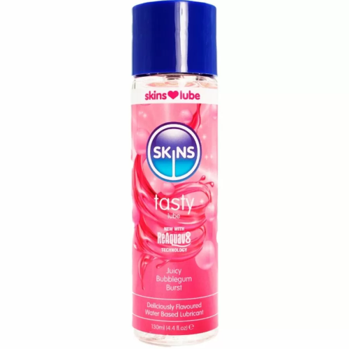 SKINS  TASTY LUBRICANTE BASE DE AGUA CHICLE 130 ML