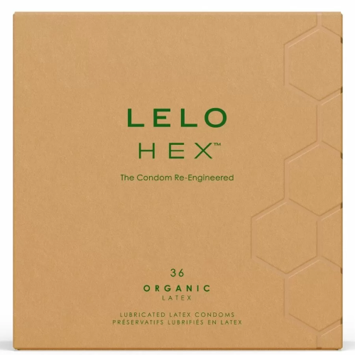 LELO  HEX ORGANIC PRESERVATIVO CAJA 36 UDS