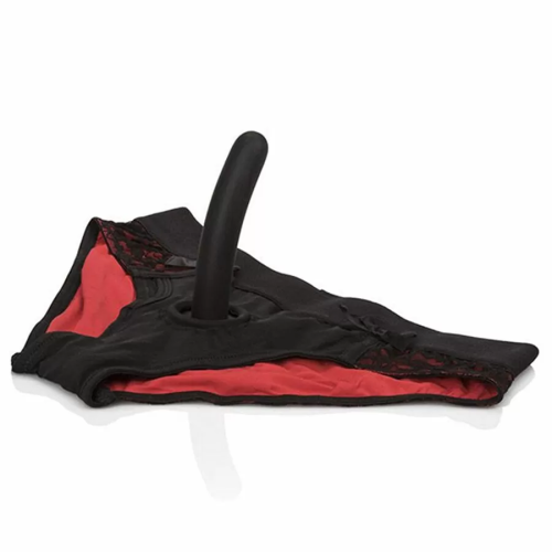 CALEXOTICS  SCANDAL SET DE BRAGUITAS ROJAS CON DILDO TALLA L/XL