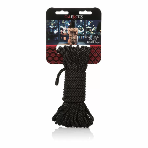 CALEXOTICS SCANDAL CUERDA BDSM NEGRA 10 M