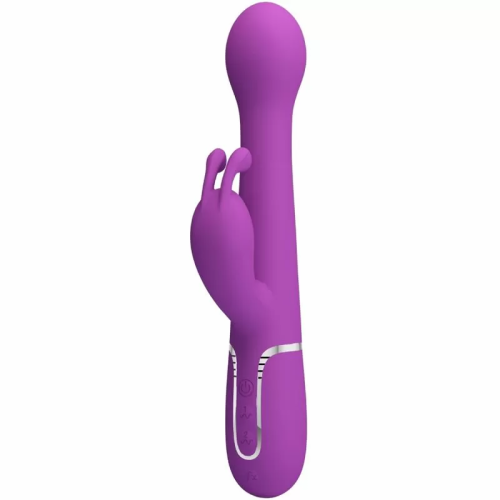 PRETTY LOVE  DEJON VIBRADOR RABBIT MULTIFUNCIÓN 3 EN 1 MORADO