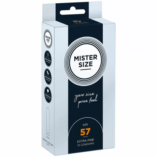 MISTER SIZE  PRESERVATIVOS TALLA L 57 MM (10 UNIDADES)